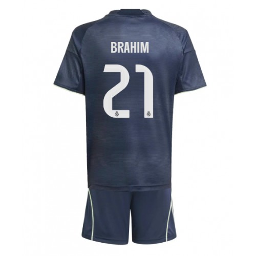 Real Madrid Brahim Diaz #21 Replika Bortatröja Barn 2025-26 Kortärmad (+ Korta byxor) Real Madrid Brahim Diaz #21 Replika Bortatröja Barn 2025-26 Kortärmad (+ Korta byxor)